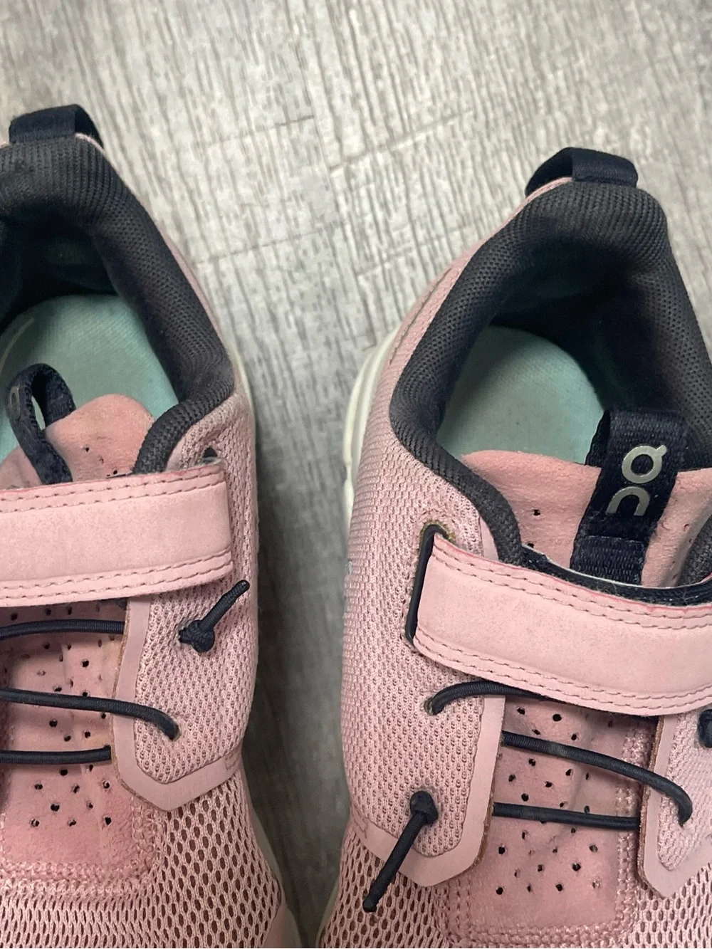 On Running Kids Pink Velcro Athletic Sneakers